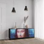 CONSTRUCTIVE ART 3-Door Sideboard in Black Finish