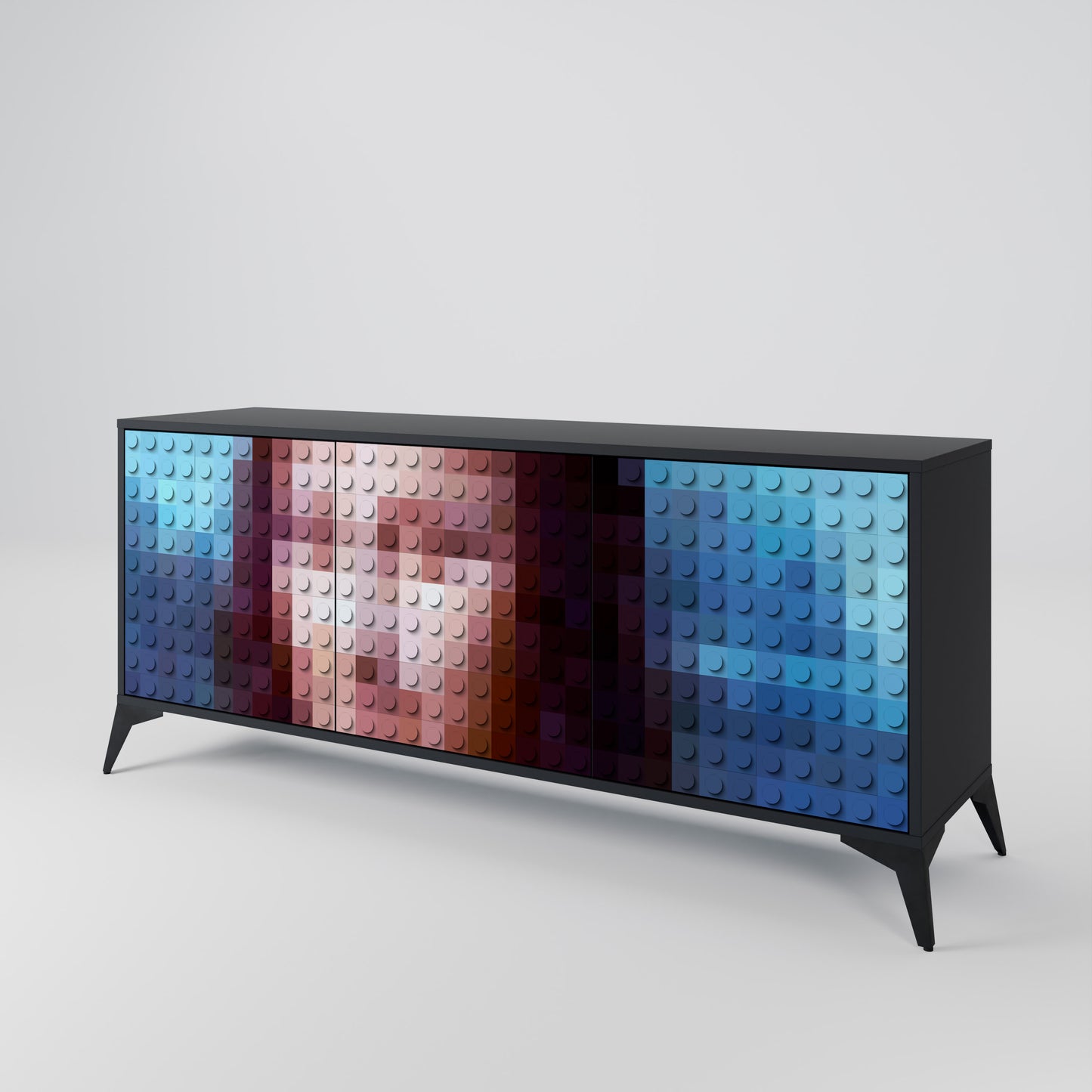 CONSTRUCTIVE ART 3-türiges Sideboard