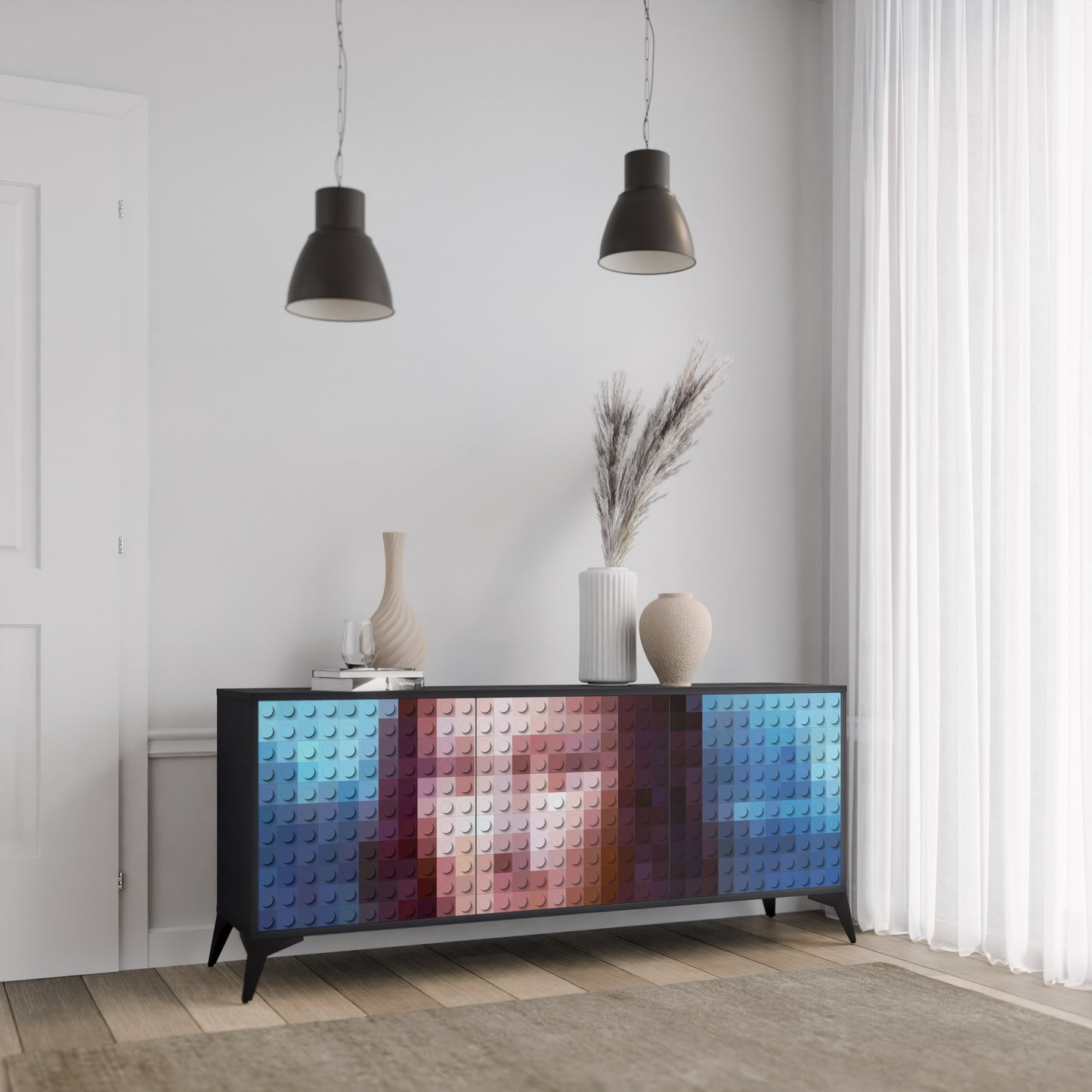 CONSTRUCTIVE ART 3-türiges Sideboard