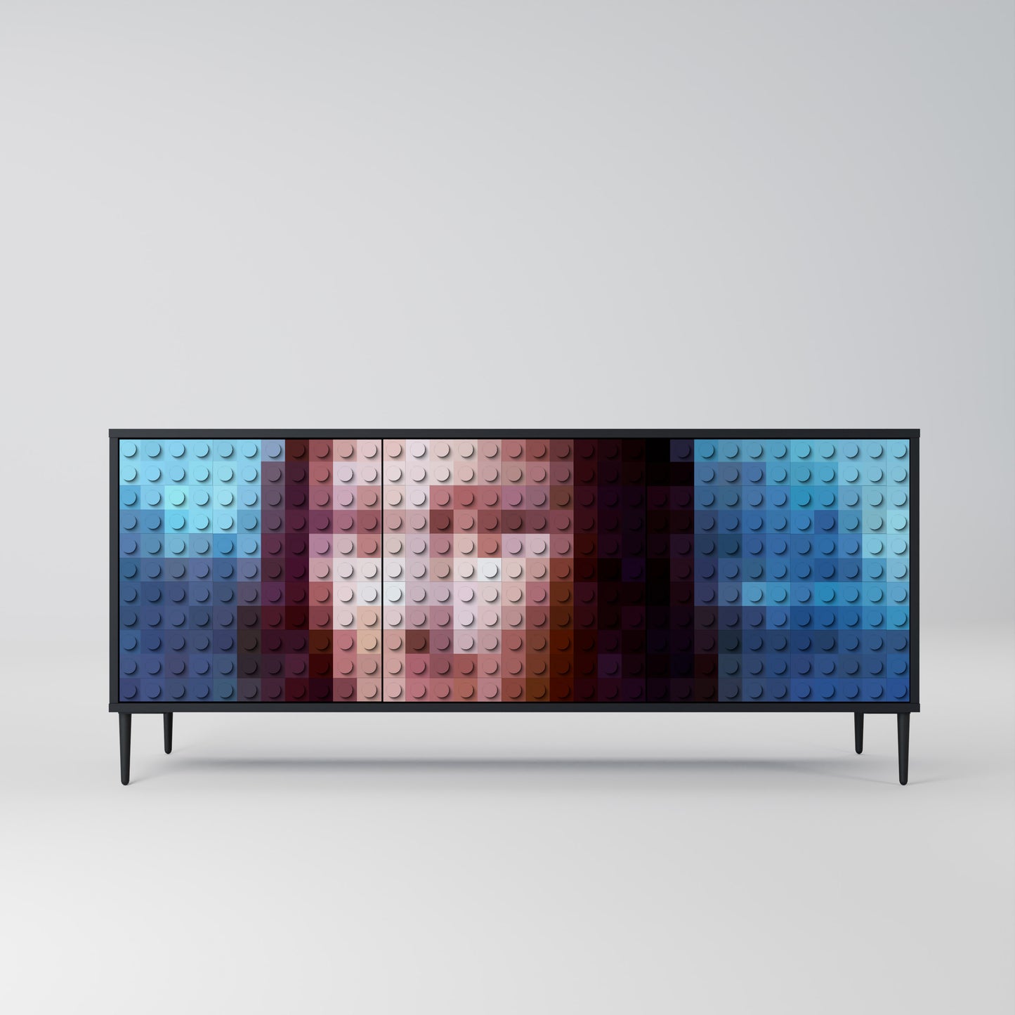CONSTRUCTIVE ART 3-türiges Sideboard