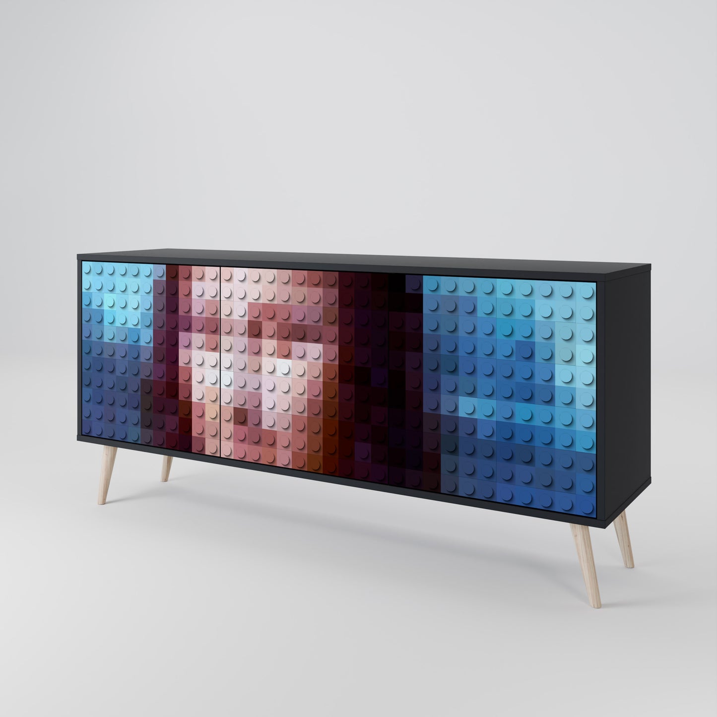 CONSTRUCTIVE ART 3-türiges Sideboard