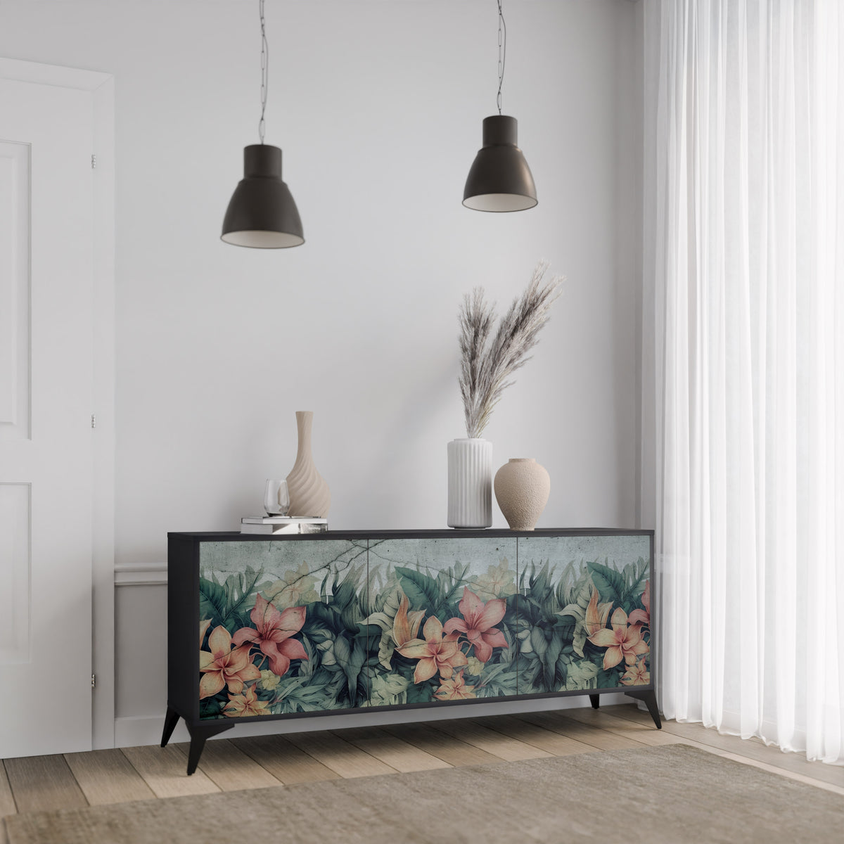 HEAVENLY BLOOM 3-türiges Sideboard