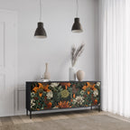 MIDNIGHT SPROUT 3-Door Sideboard in Black Finish