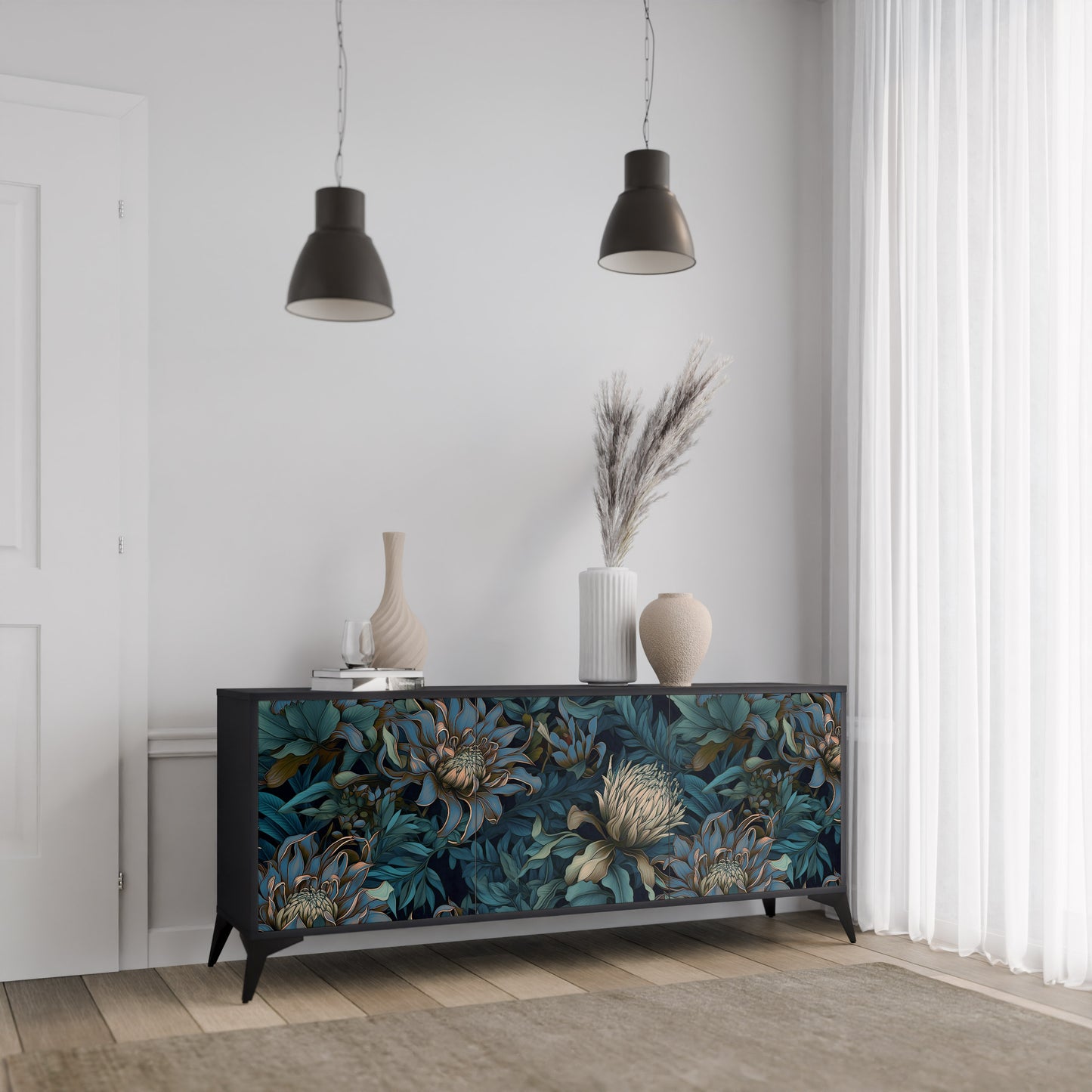 TWILIGHT BLOOM 3-türiges Sideboard