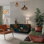 MORNING BLOOM Sideboard mit 3 Türen in Schwarz