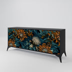 MORNING BLOOM Sideboard mit 3 Türen in Schwarz