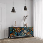 MORNING BLOOM Sideboard mit 3 Türen in Schwarz