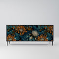 MORNING BLOOM Sideboard mit 3 Türen in Schwarz
