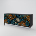 MORNING BLOOM Sideboard mit 3 Türen in Schwarz