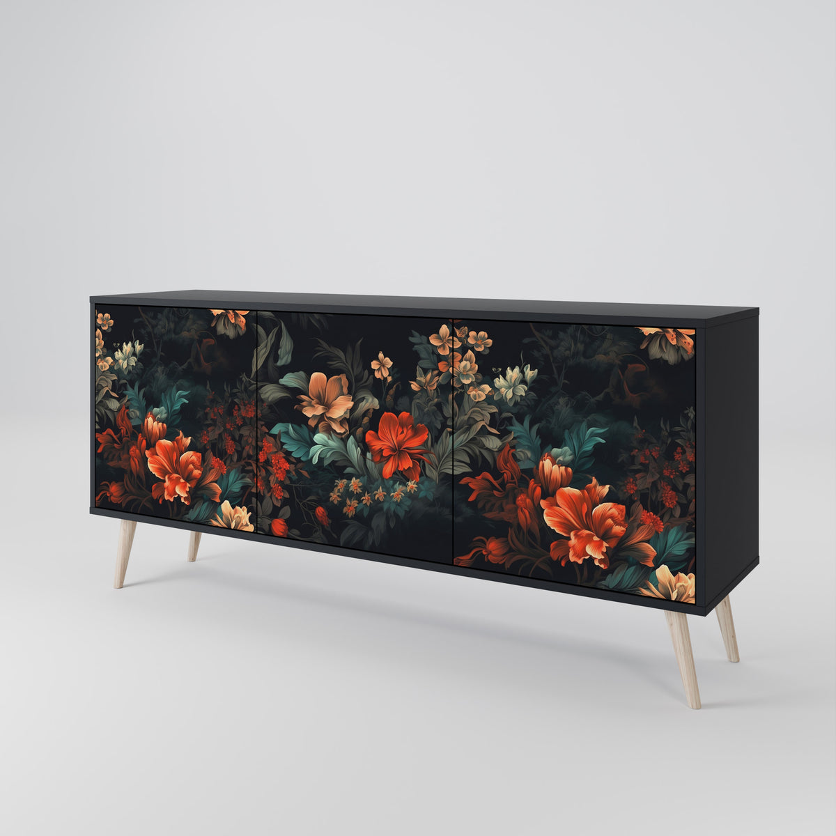 IMAGINARY BLOSSOM 3-türiges Sideboard