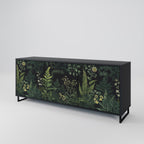 FERN FLOWERS Sideboard mit 3 Türen in Schwarz