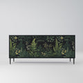 FERN FLOWERS Sideboard mit 3 Türen in Schwarz