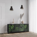 INFINITE MONSTERA Sideboard mit 3 Türen in Schwarz