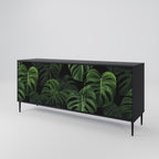 INFINITE MONSTERA Sideboard mit 3 Türen in Schwarz