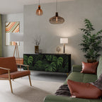 INFINITE MONSTERA Sideboard mit 3 Türen in Schwarz