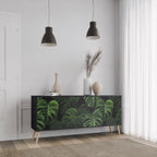 INFINITE MONSTERA Sideboard mit 3 Türen in Schwarz