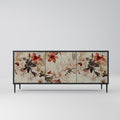 PETAL HARMONY 3-Door Sideboard in Black Finish