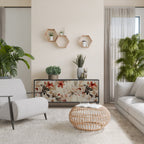 PETAL HARMONY 3-Door Sideboard in Black Finish