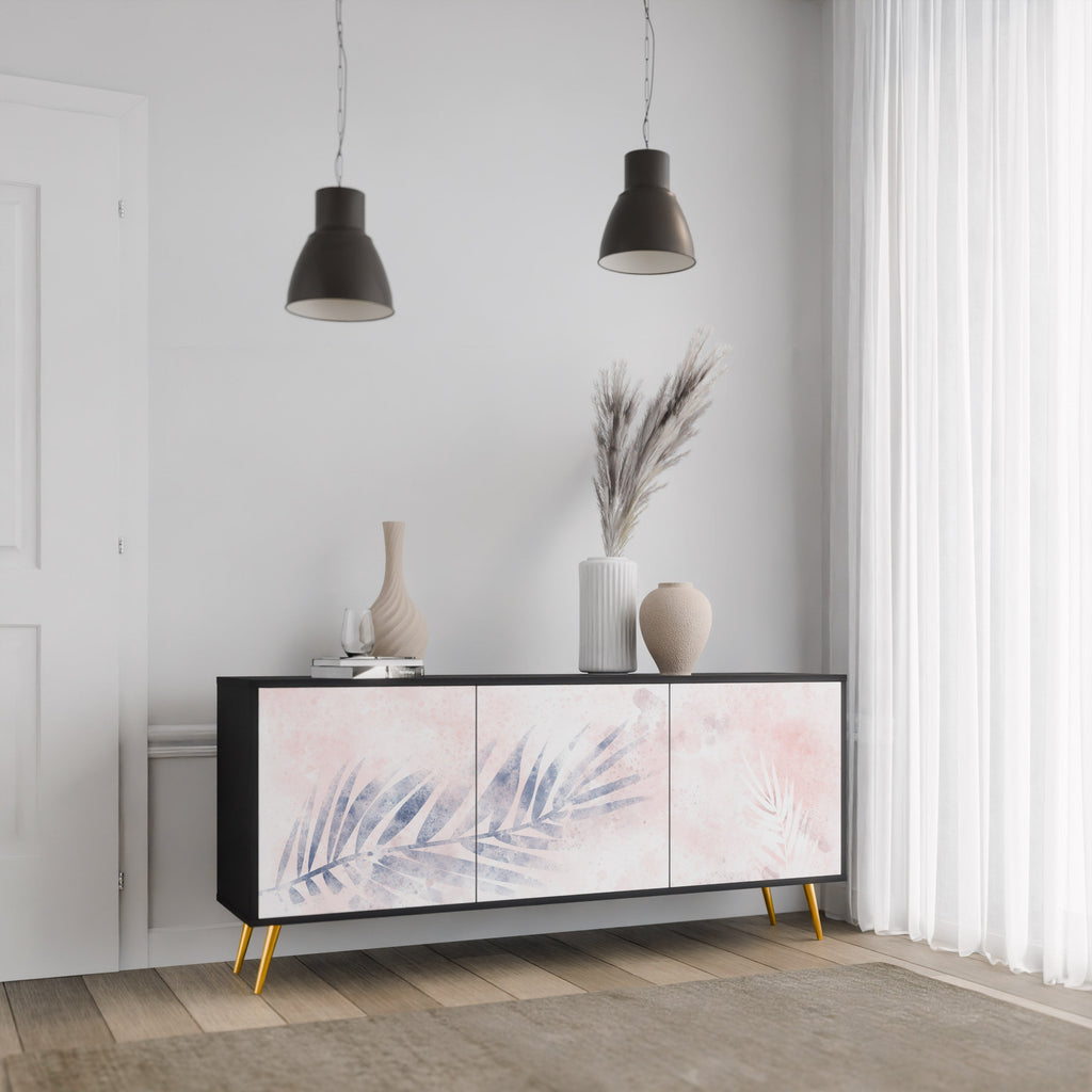 TIMELESS FLOAT 3-Door Sideboard in Black Finish