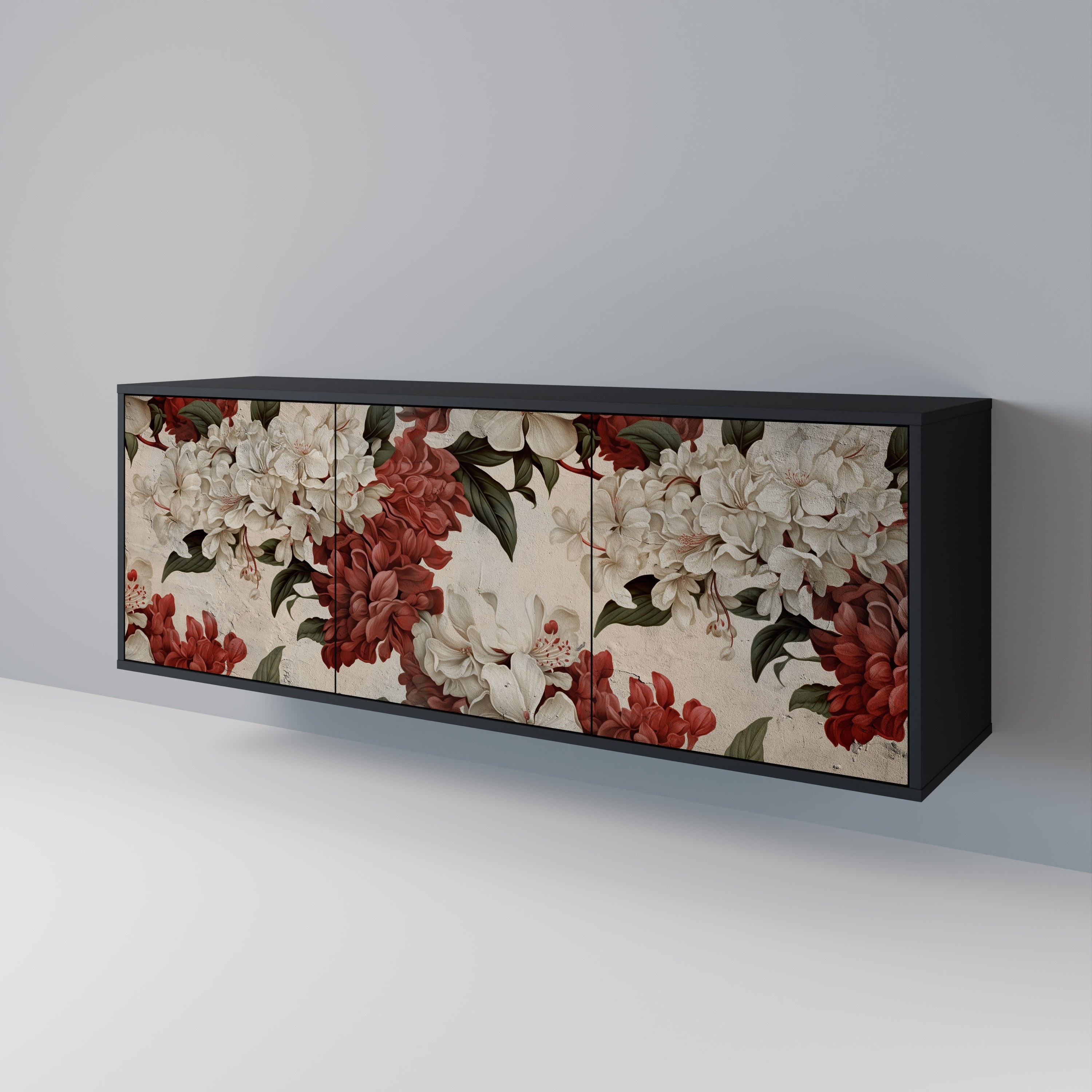 EPHEMERAL DAYS Sideboard mit 3 Türen in Schwarz