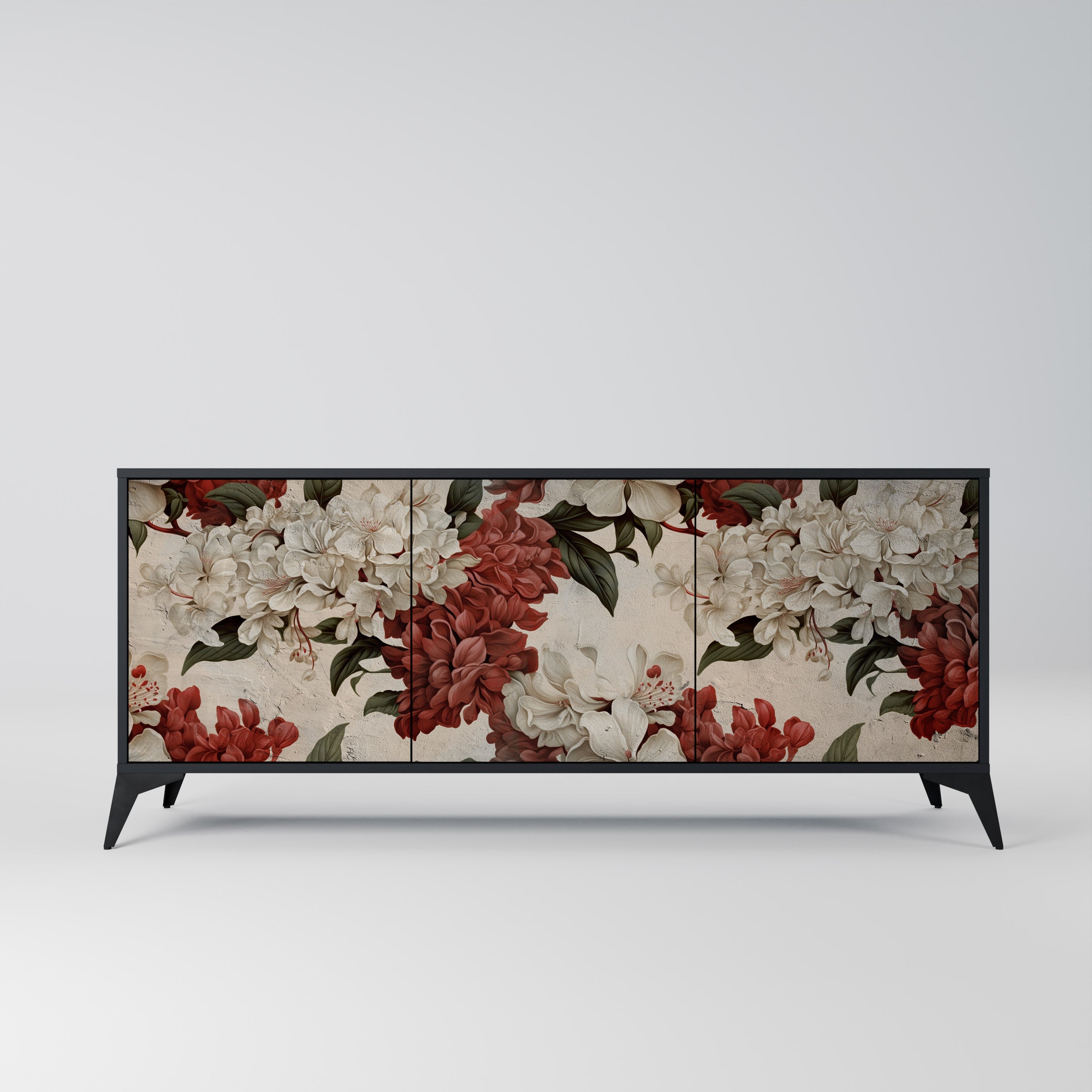 EPHEMERAL DAYS 3-Door Sideboard in Black Finish