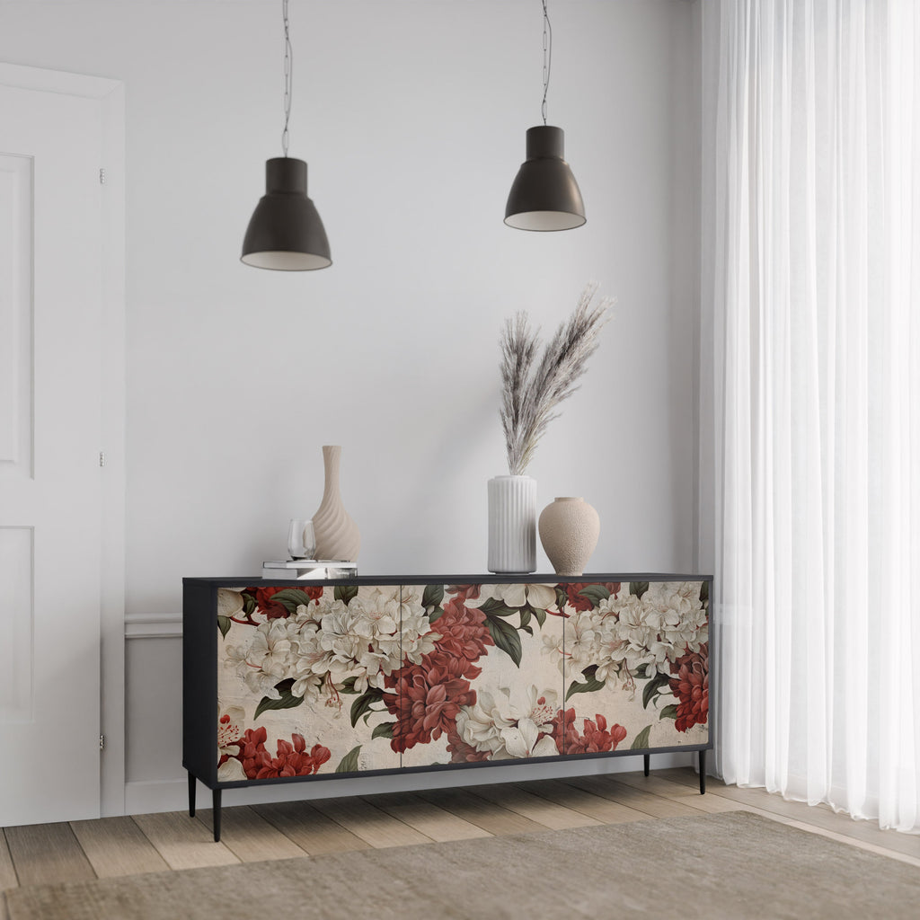 EPHEMERAL DAYS Sideboard mit 3 Türen in Schwarz