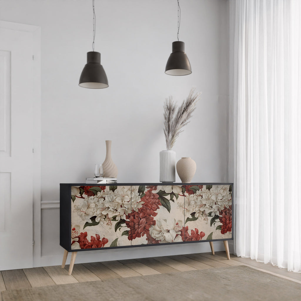 EPHEMERAL DAYS Sideboard mit 3 Türen in Schwarz