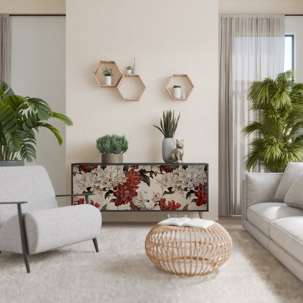 EPHEMERAL DAYS Sideboard mit 3 Türen in Schwarz