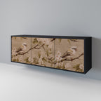 PETAL DISTINGUISH Sideboard mit 3 Türen in Schwarz