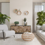 PETAL DISTINGUISH Sideboard mit 3 Türen in Schwarz