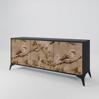 PETAL DISTINGUISH Sideboard mit 3 Türen in Schwarz