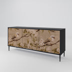 PETAL DISTINGUISH Sideboard mit 3 Türen in Schwarz