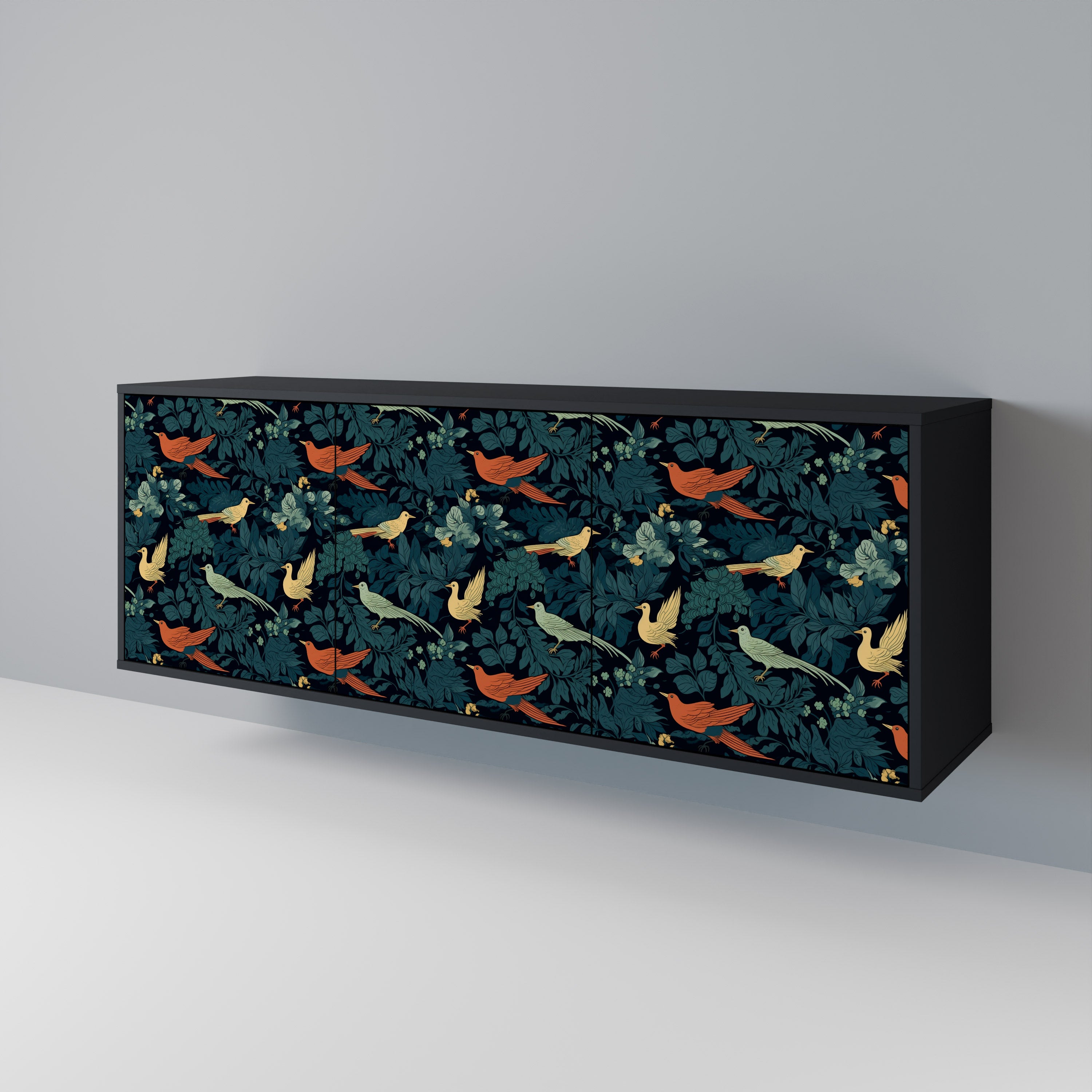 FOWL ORNAMENT 3-Door Sideboard