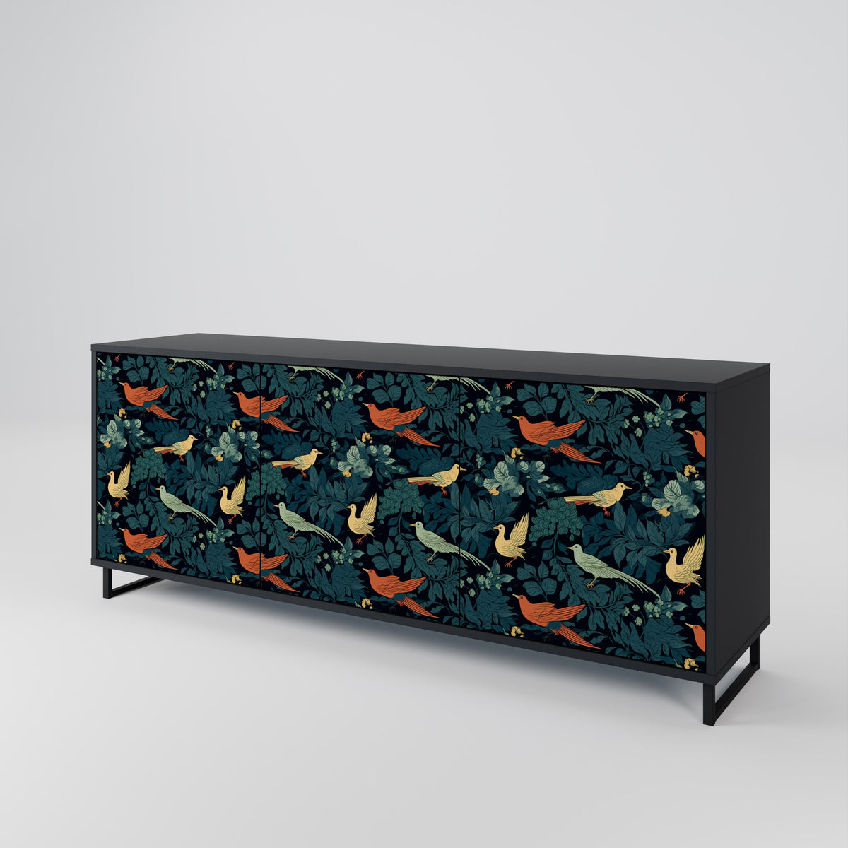 FOWL ORNAMENT 3-türiges Sideboard