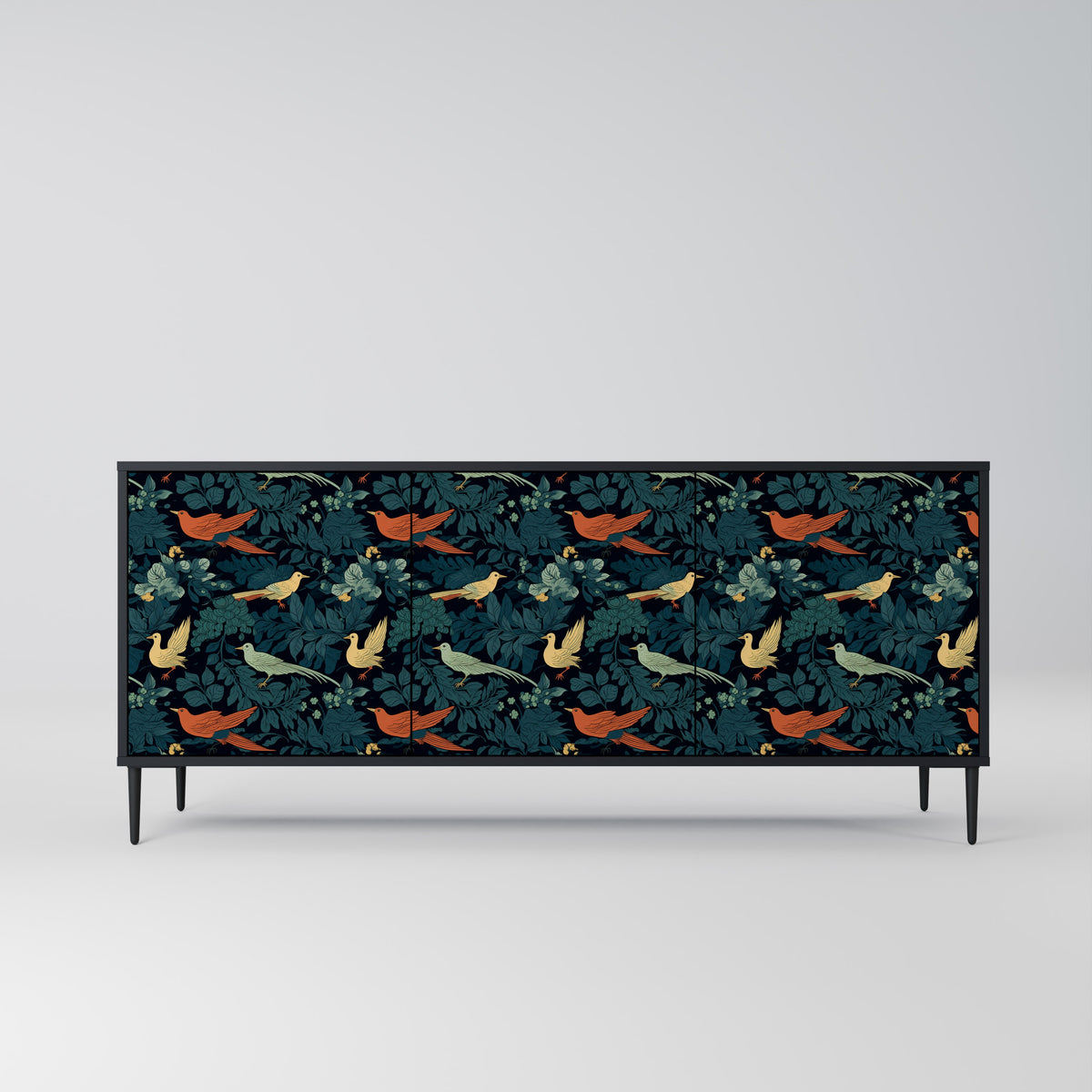 FOWL ORNAMENT 3-türiges Sideboard