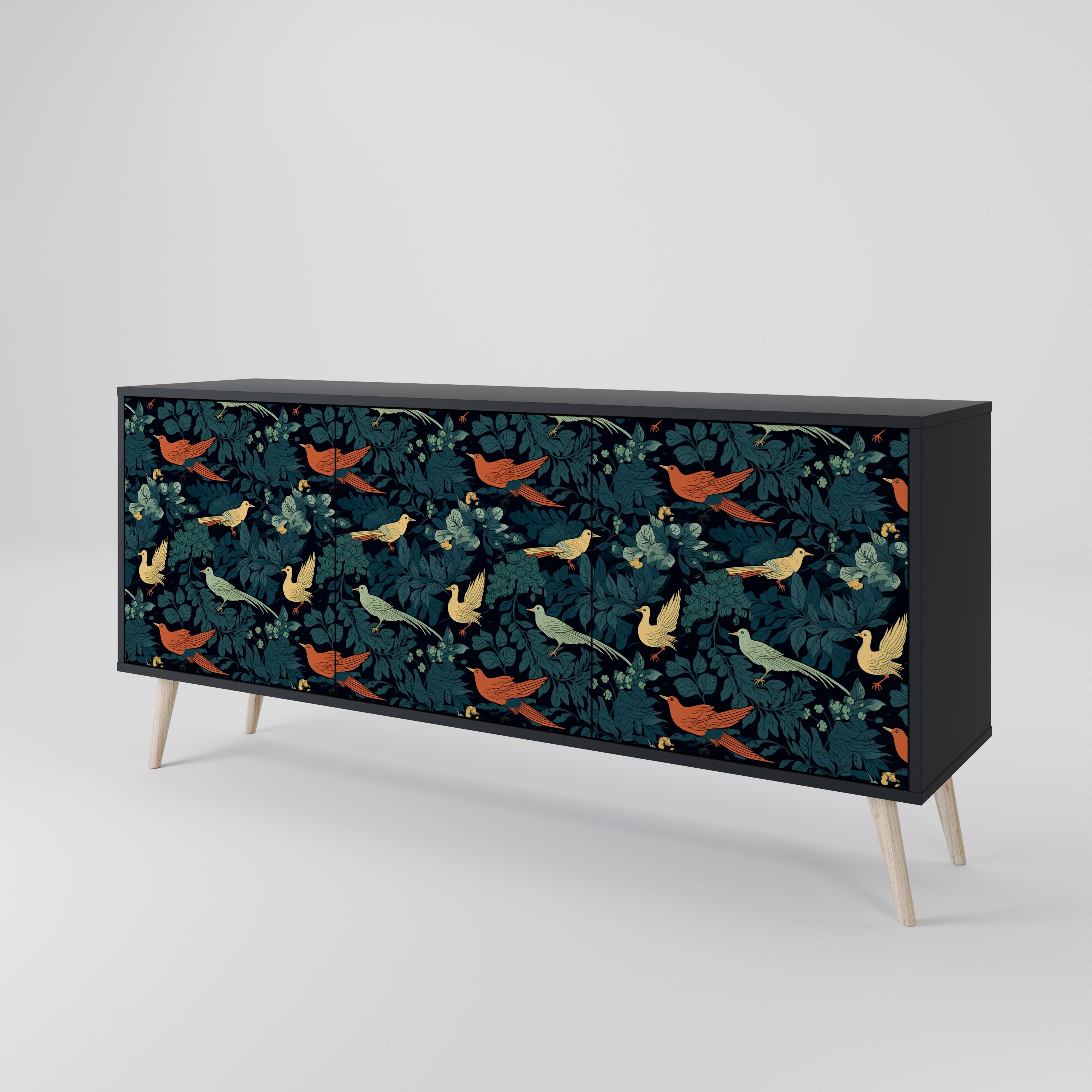 FOWL ORNAMENT 3-Door Sideboard