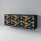 FOWLY DAZE 3-Door Sideboard in Black Finish