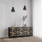 FOWLY DAZE 3-Door Sideboard in Black Finish