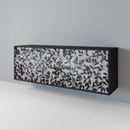 CHARCOAL SPROUT Sideboard mit 3 Türen in Schwarz