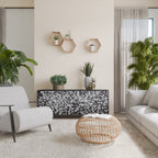 CHARCOAL SPROUT Sideboard mit 3 Türen in Schwarz