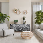 CHARCOAL SPROUT Sideboard mit 3 Türen in Schwarz