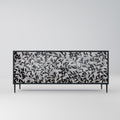 CHARCOAL SPROUT Sideboard mit 3 Türen in Schwarz