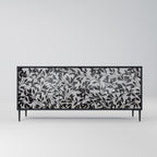 CHARCOAL SPROUT Sideboard mit 3 Türen in Schwarz