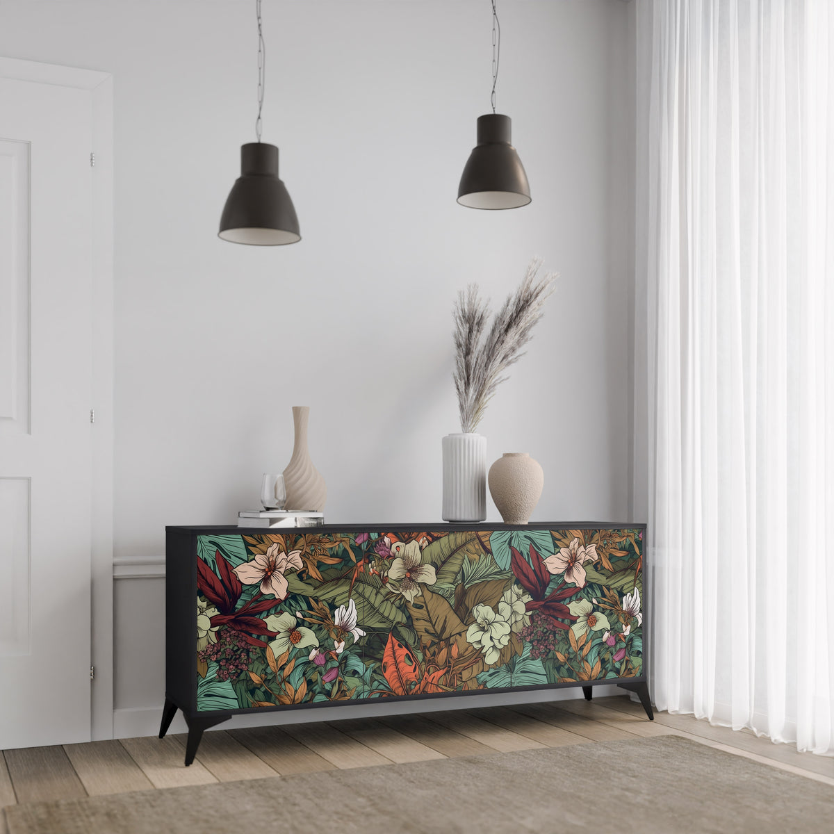 BOTANICAL EMERGENCE 3-türiges Sideboard