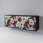 FLOWERET DREAM 3-Door Sideboard in Black Finish