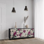FLOWERET DREAM 3-Door Sideboard in Black Finish