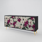 FLOWERET DREAM 3-Door Sideboard in Black Finish