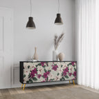 FLOWERET DREAM 3-Door Sideboard in Black Finish
