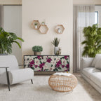 FLOWERET DREAM 3-Door Sideboard in Black Finish