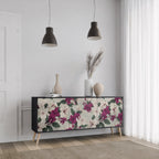 FLOWERET DREAM 3-Door Sideboard in Black Finish